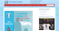 Desktop Screenshot of csbretignyfootball.fr