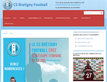 Tablet Screenshot of csbretignyfootball.fr